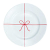 Red Ribbon & Bow Holiday Plate