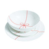 Red Ribbon & Bow Holiday Soup Plate