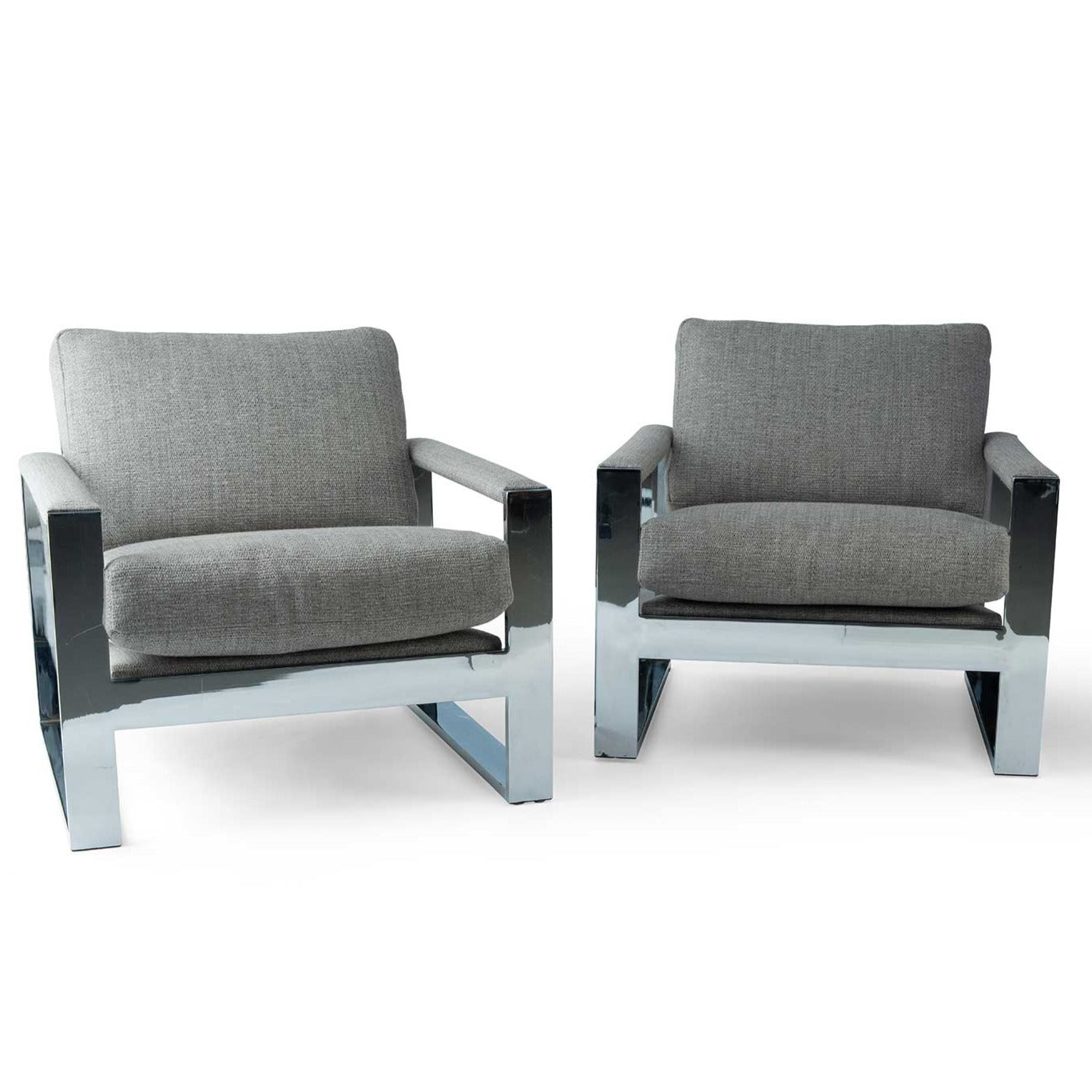 Pair of Milo Baughman Chairs Eleish Van Breems Home