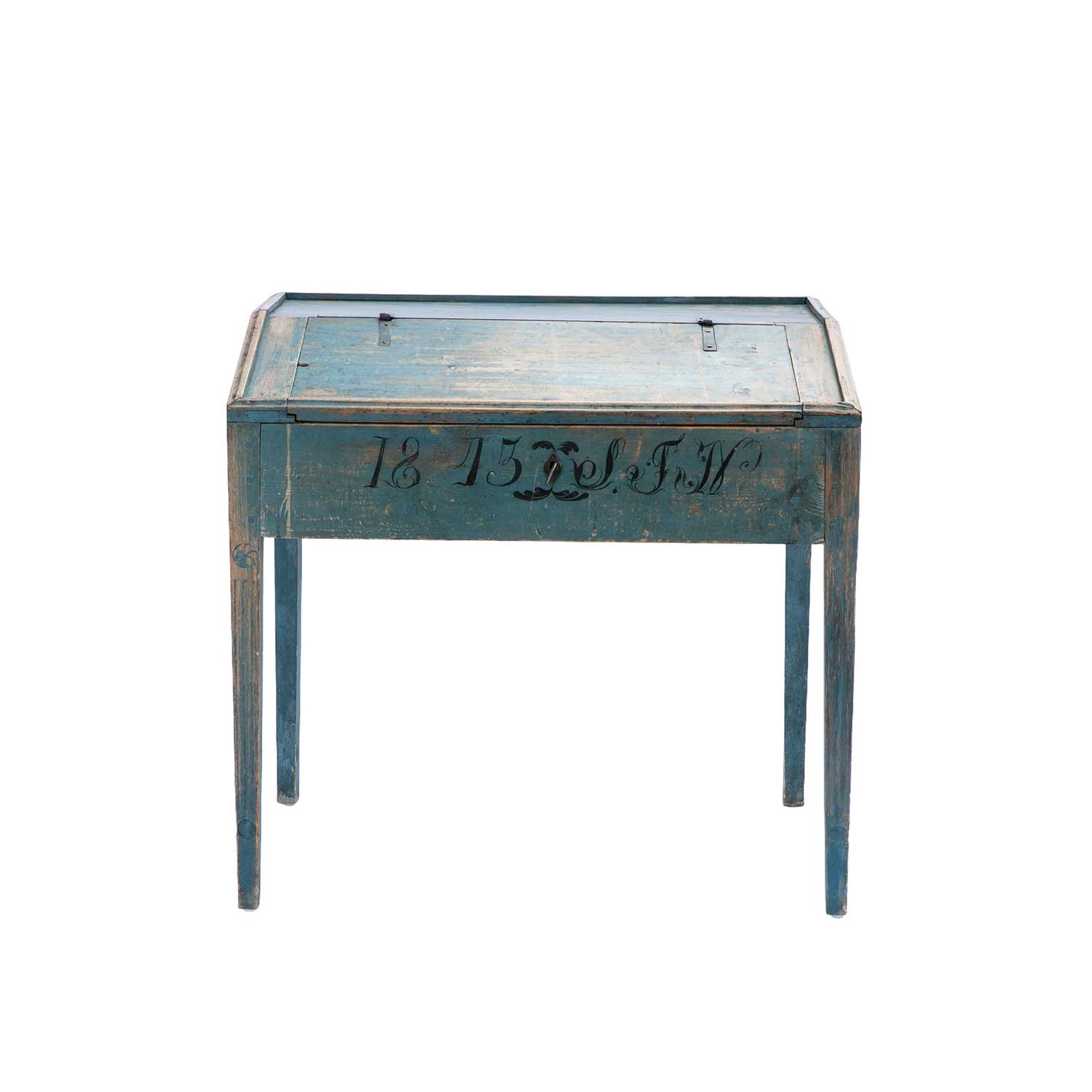 Swedish Blue Painted Writing Desk Eleish Van Breems Home