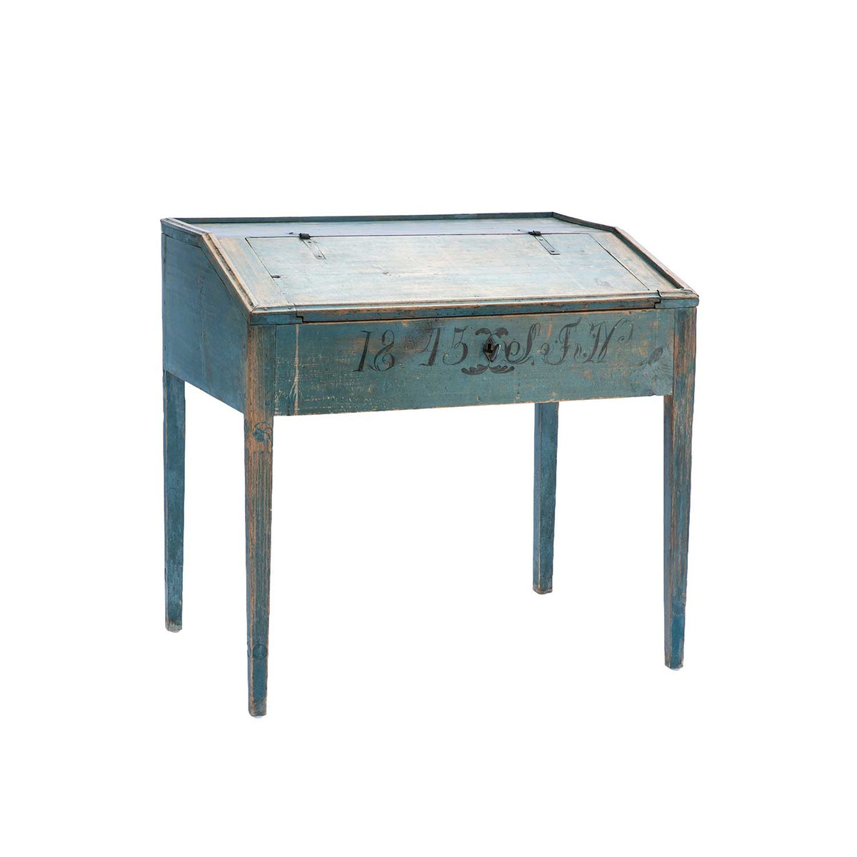 Swedish Blue Painted Writing Desk Eleish Van Breems Home