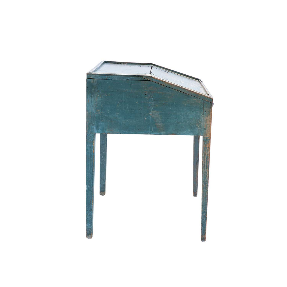 Swedish Blue Painted Writing Desk Eleish Van Breems Home