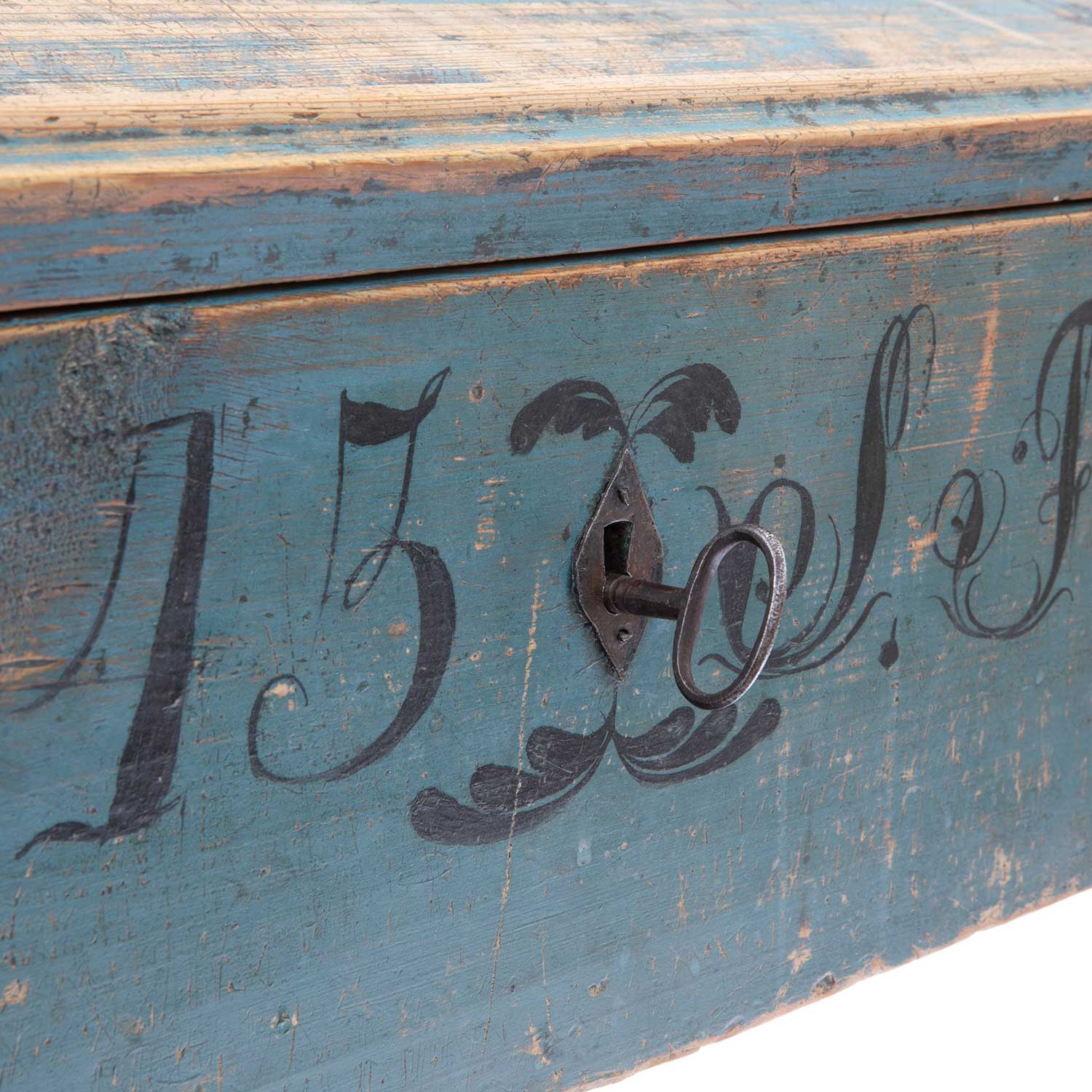 Swedish Blue Painted Writing Desk Eleish Van Breems Home