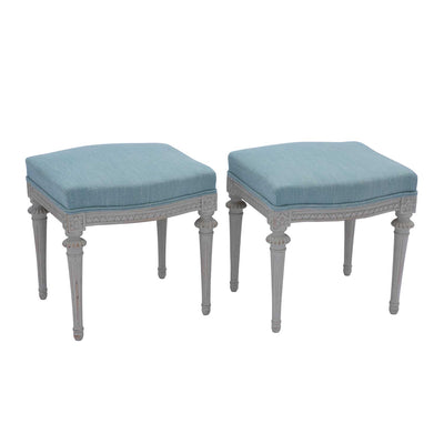 Pair of Gustavian Tabourets