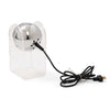Lucite Chrome Eyeball Swivel Table Lamp