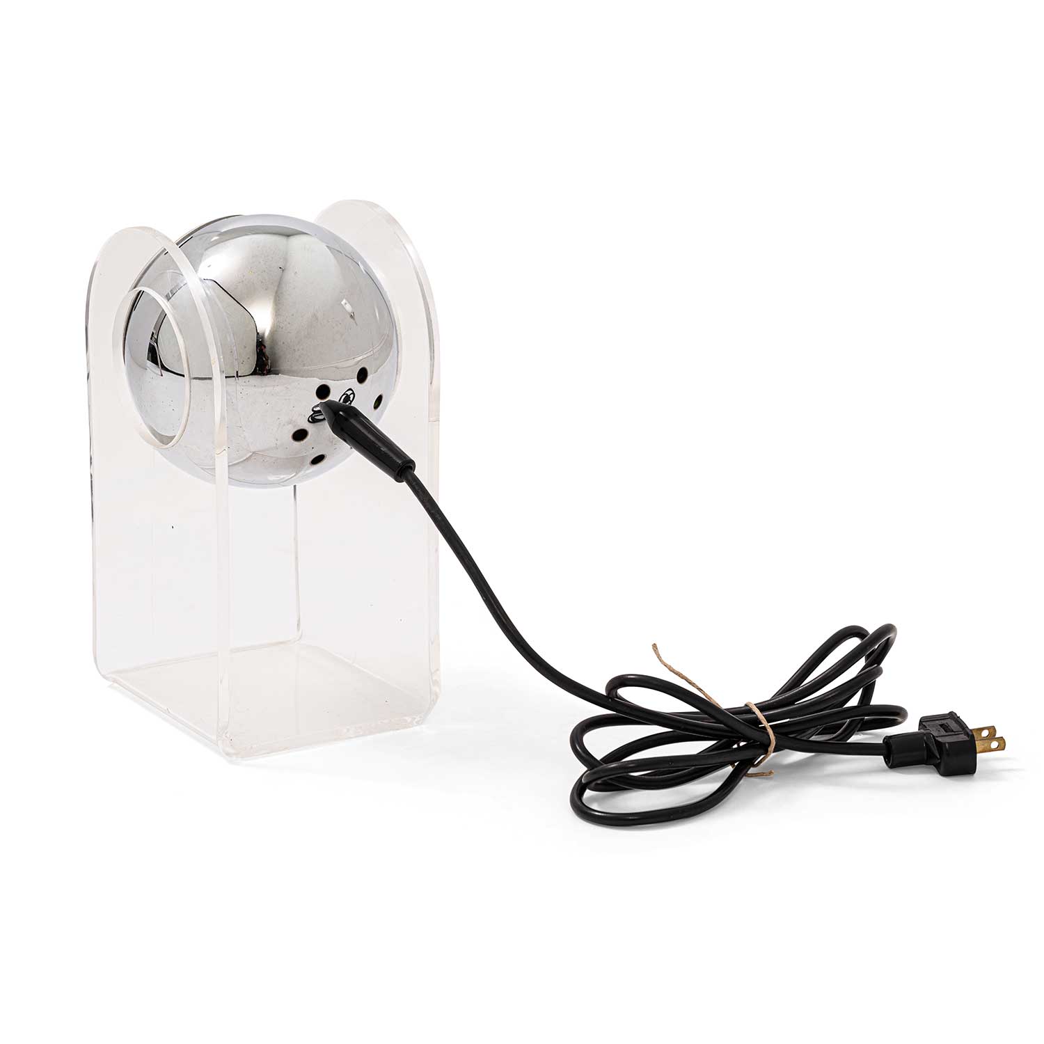 Lucite Chrome Eyeball Swivel Table Lamp Eleish Van Breems Home