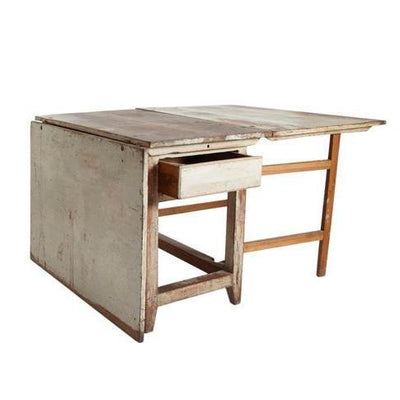 19th C. Swedish Dropleaf Table Eleish Van Breems Home