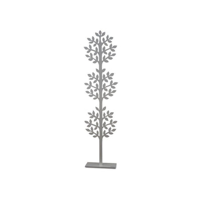 Metal Sculpture of Dandelion Tree in White