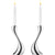 Georg Jensen Cobra 2 pc Stainless Steel Candleholders, Medium