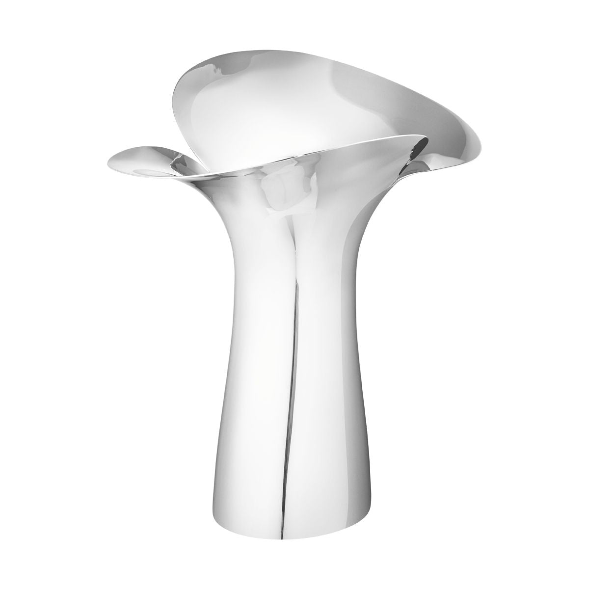 Georg Jensen Bloom Stainless Steel Botanical Vase, Large - Eleish