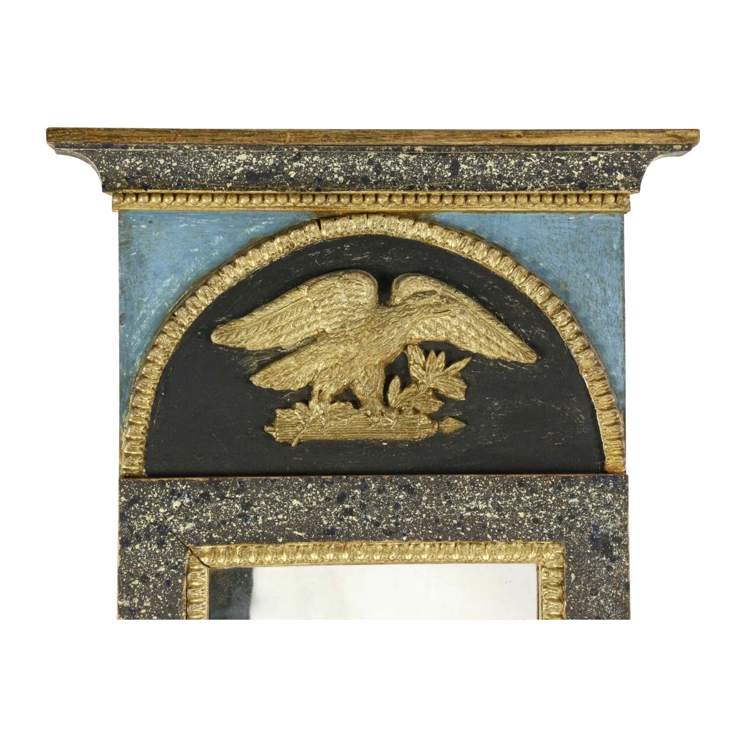Swedish Neoclassical Mirror with Eagle, circa 1830 Eleish Van Breems Home