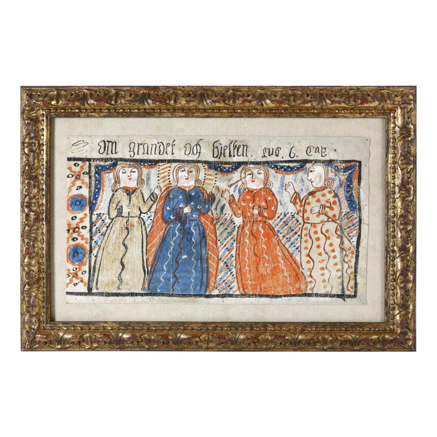 Swedish Folk Art Bonad, circa 1820 Eleish Van Breems Home