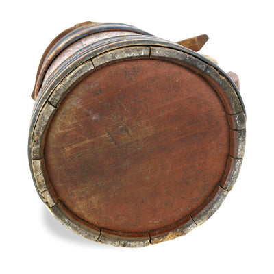 Swedish Painted Wood Tankard, circa 1852