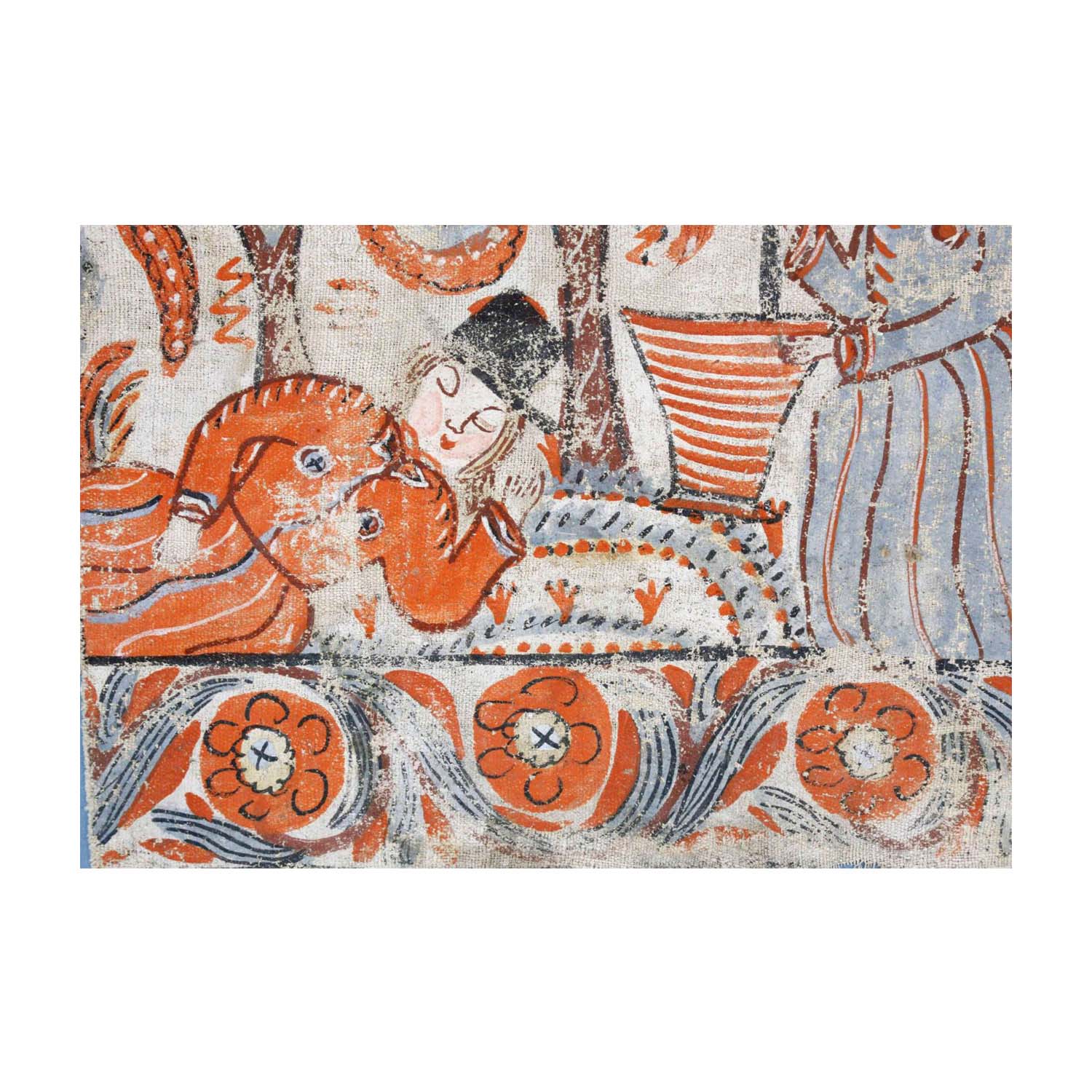 Swedish Folk Art Bonad, circa 1820 Eleish Van Breems Home