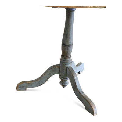 Swedish Rococo Faux Marble Tea Table