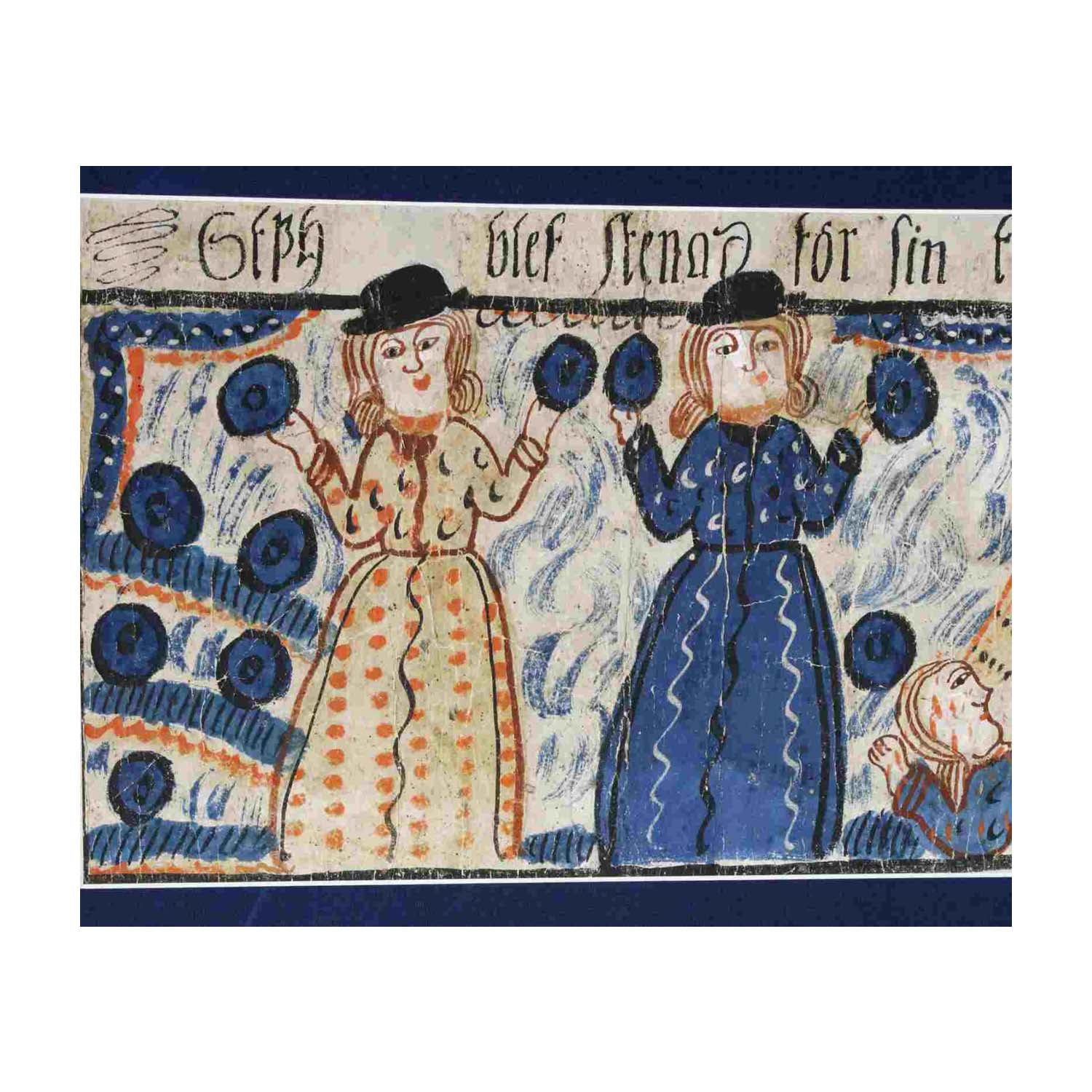 Swedish Folk Art Bonad, circa 1820 Eleish Van Breems Home