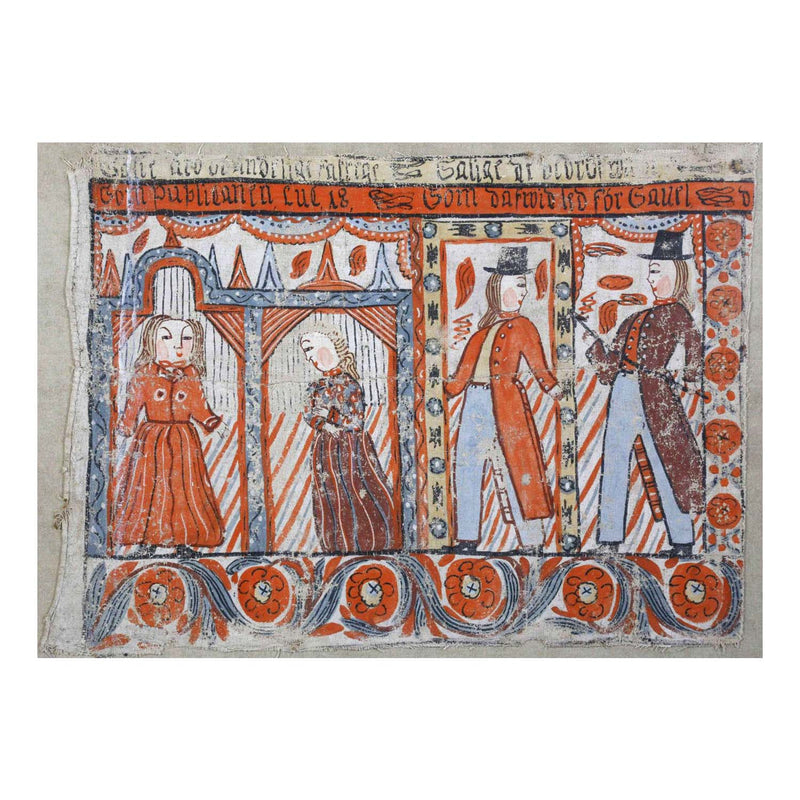 Swedish Folk Art Bonad, circa 1820