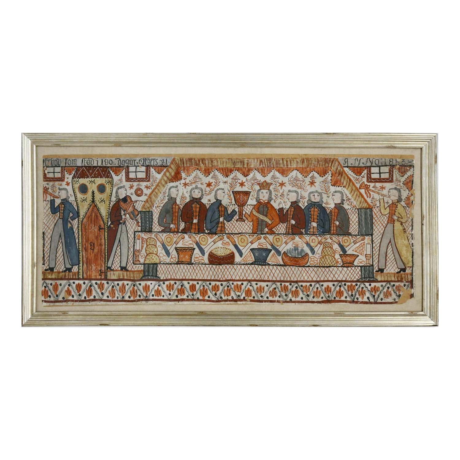 Swedish Folk Art Bonad, circa 1833 Eleish Van Breems Home