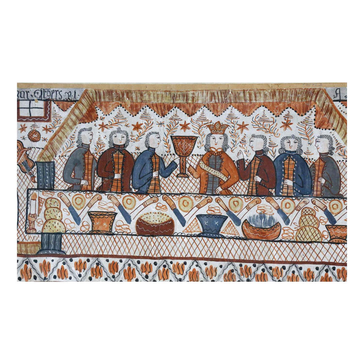 Swedish Folk Art Bonad, circa 1833 Eleish Van Breems Home