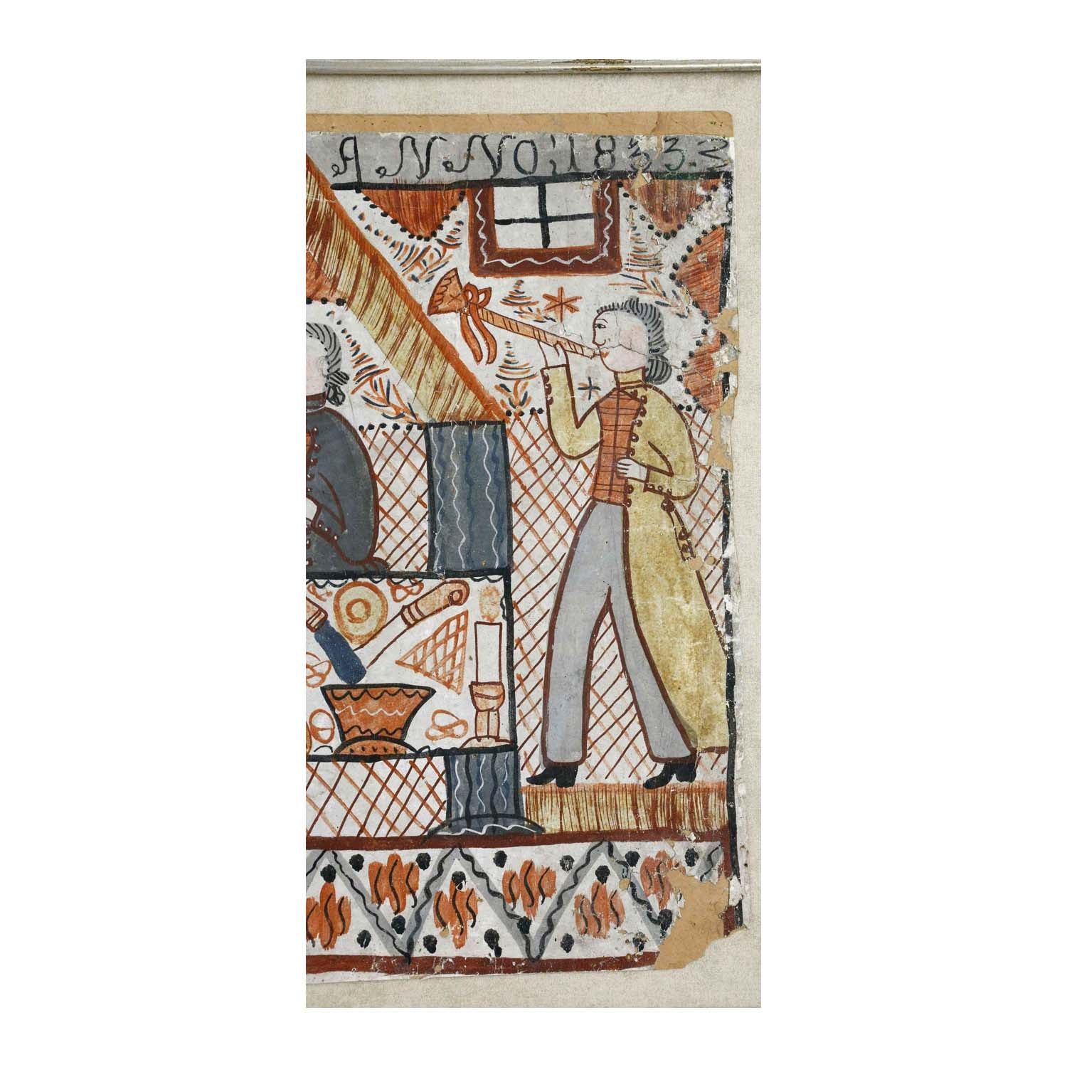 Swedish Folk Art Bonad, circa 1833 Eleish Van Breems Home