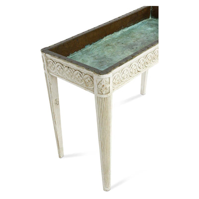 Swedish Gustavian Style Lime Washed Planter, Early 20th Century