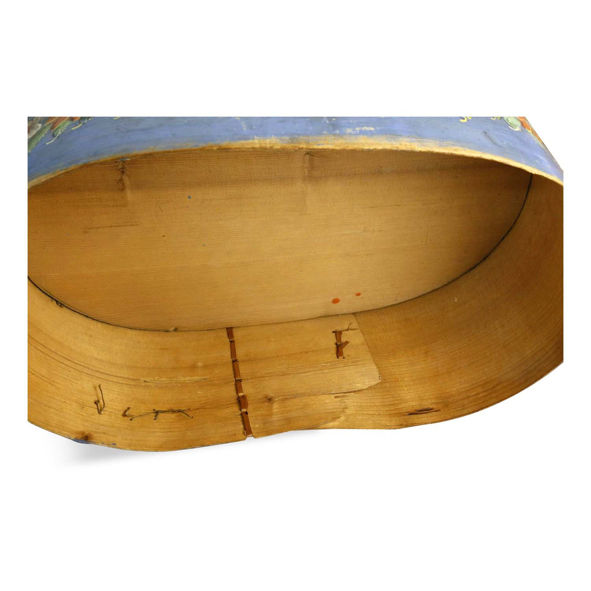 Large Scandinavian Decorated Oval Band Box, 19th Century Eleish Van Breems Home