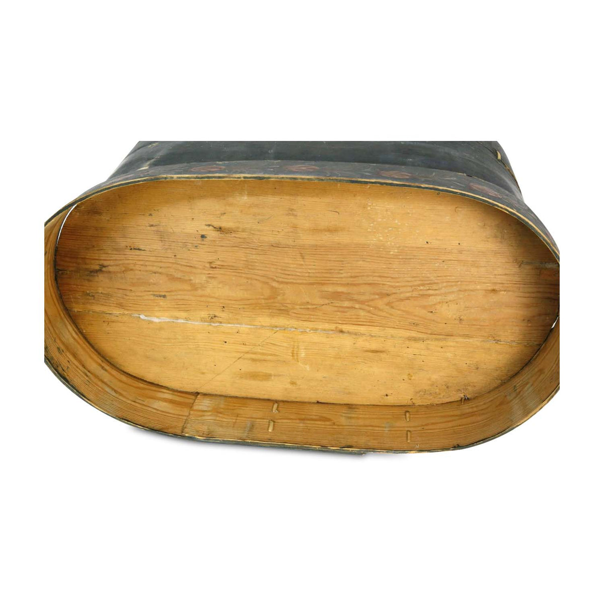 Scandinavian Decorated Oval Band Box, circa 1843 Eleish Van Breems Home