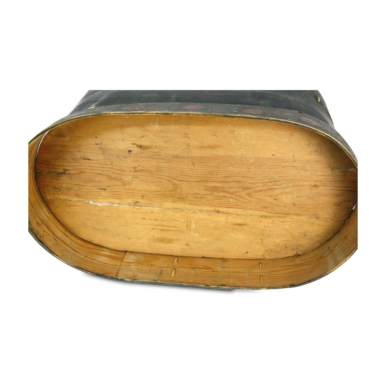 Scandinavian Decorated Oval Band Box, circa 1843 Eleish Van Breems Home