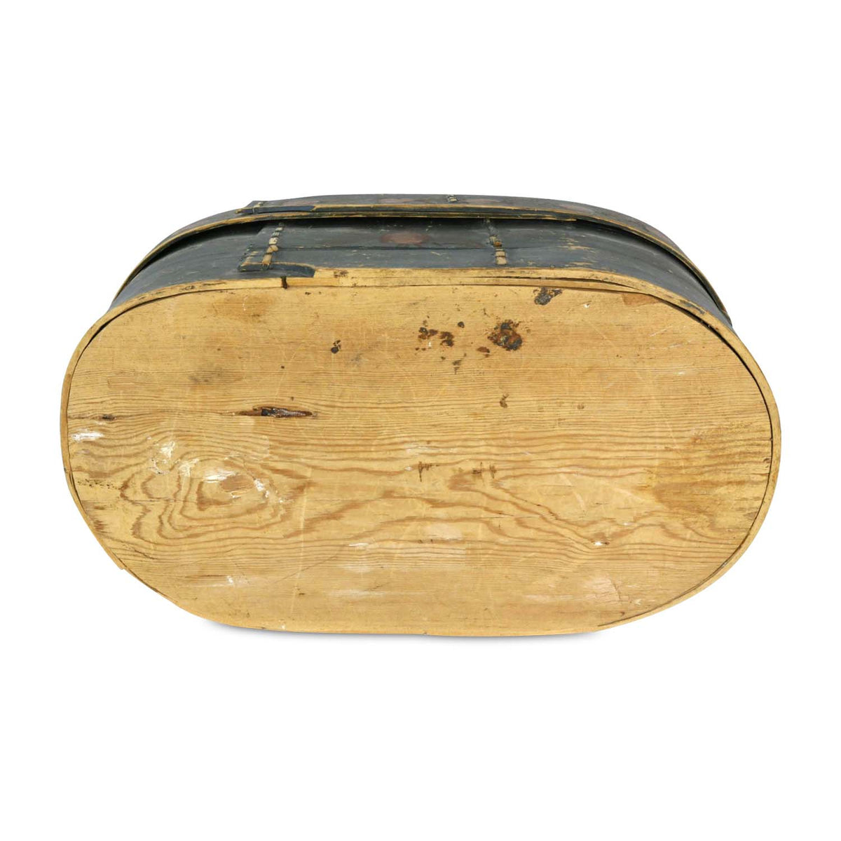 Scandinavian Decorated Oval Band Box, circa 1843 Eleish Van Breems Home