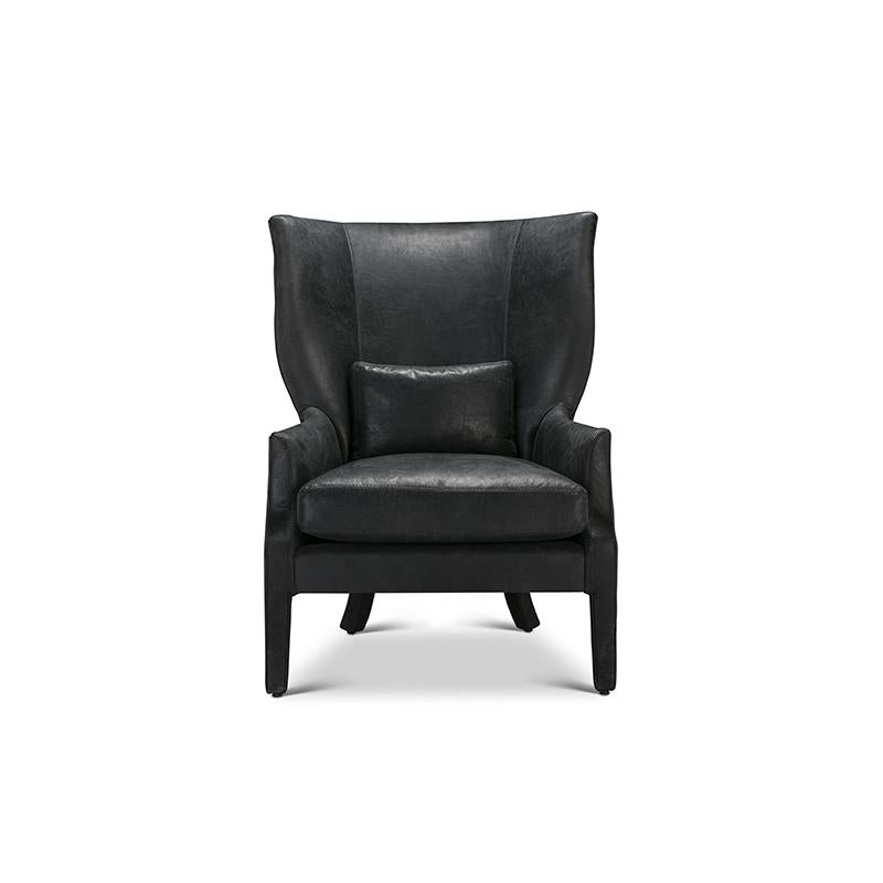 Celine Wing Chair in Ando Gravel Eleish Van Breems Home