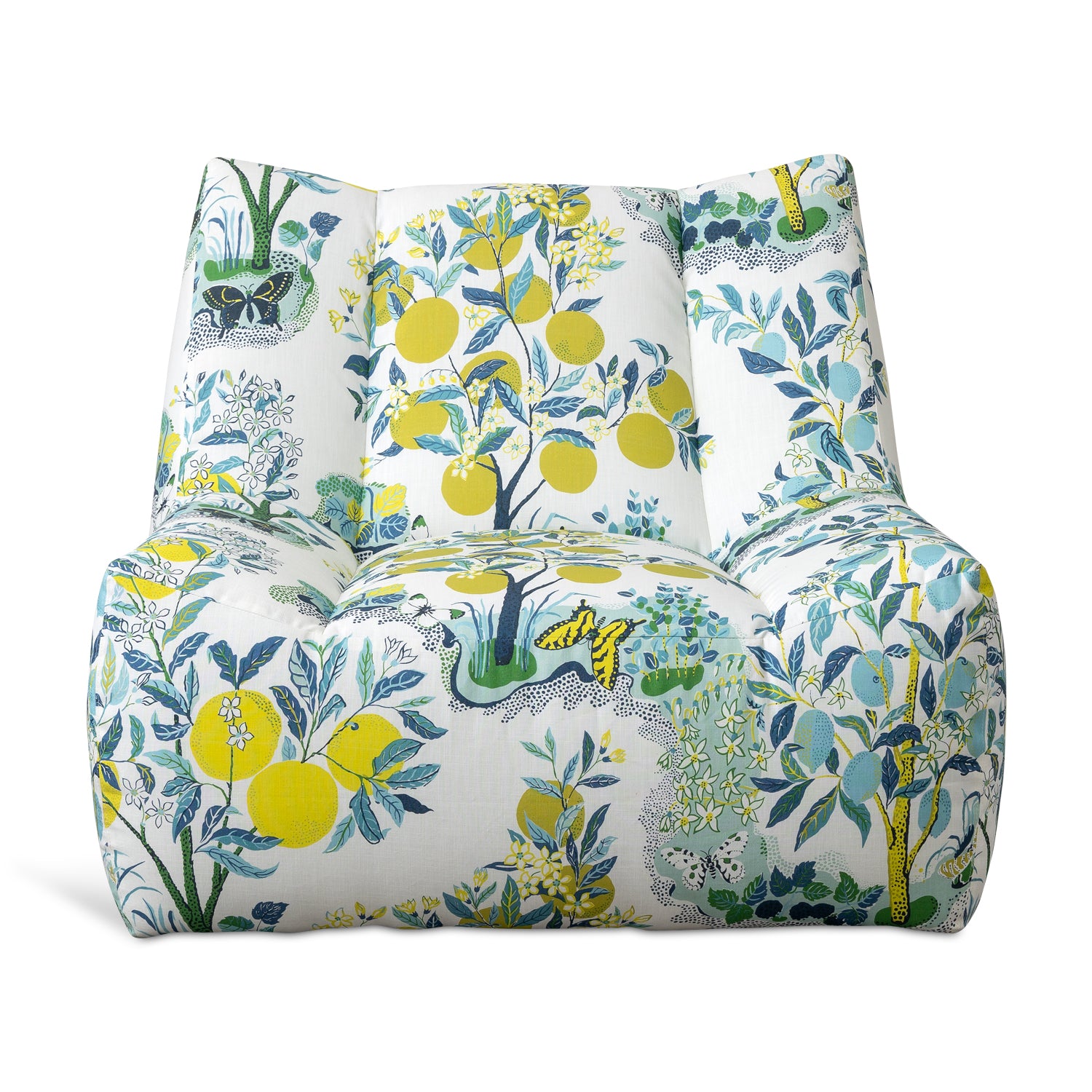 Lido Swivel Outdoor Chair in Citrus Garden Pool Eleish Van Breems Home