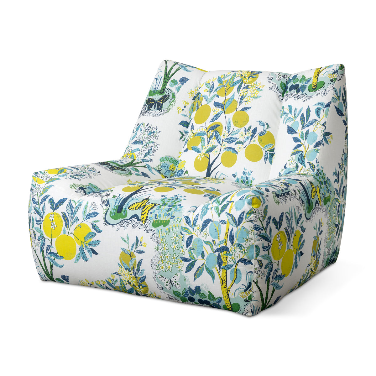 Lido Swivel Outdoor Chair in Citrus Garden Pool Eleish Van Breems Home