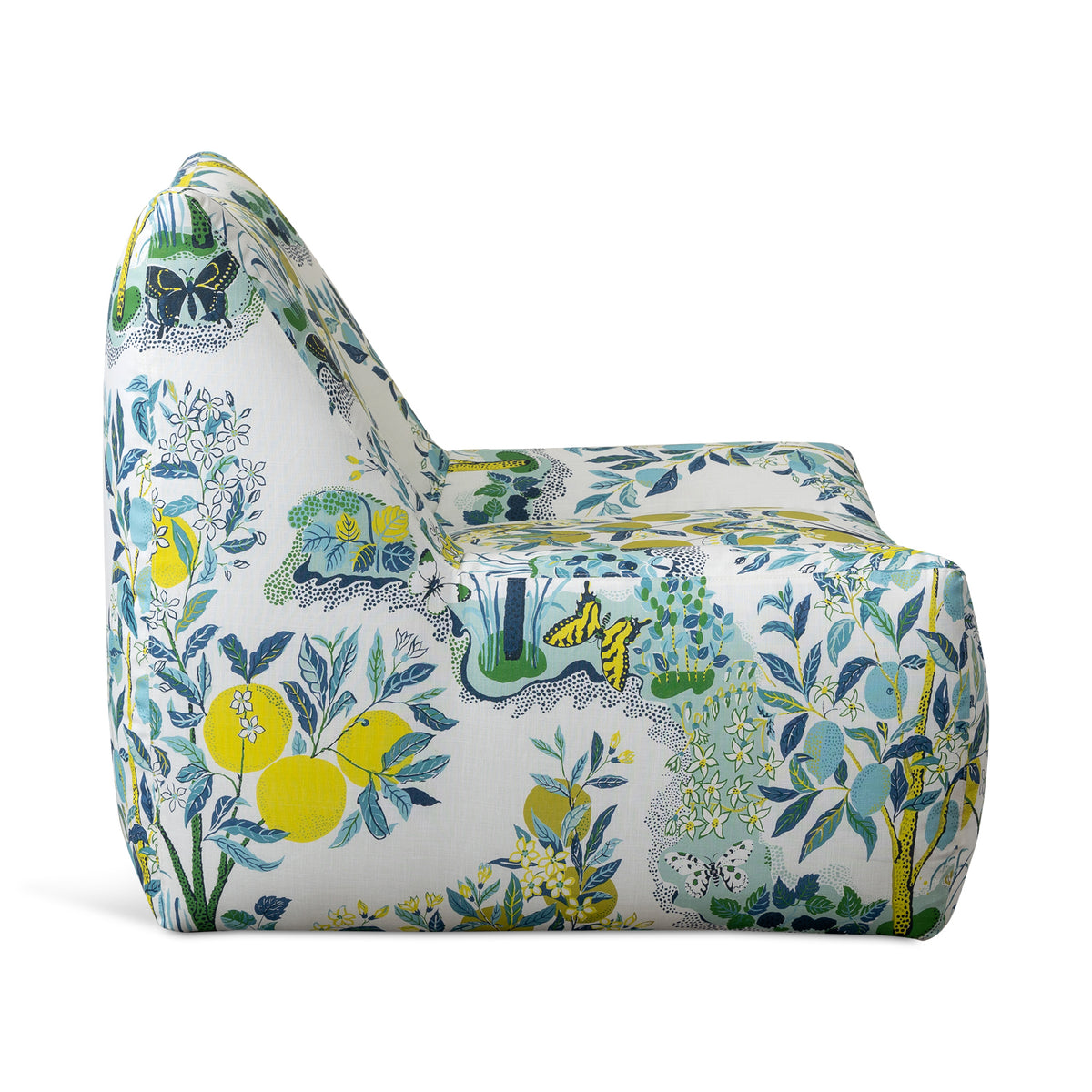 Lido Swivel Outdoor Chair in Citrus Garden Pool Eleish Van Breems Home