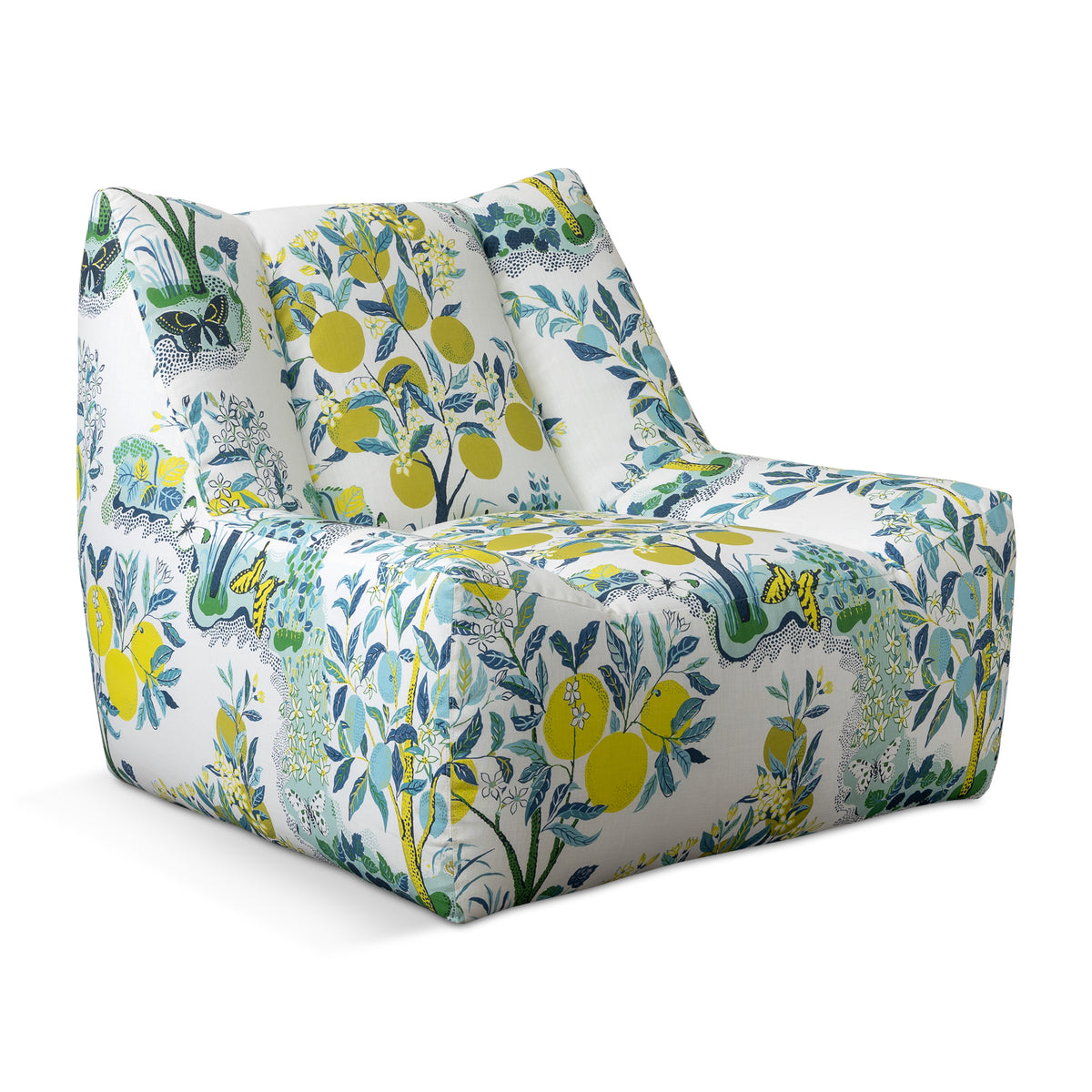 Lido Swivel Outdoor Chair in Citrus Garden Pool Eleish Van Breems Home