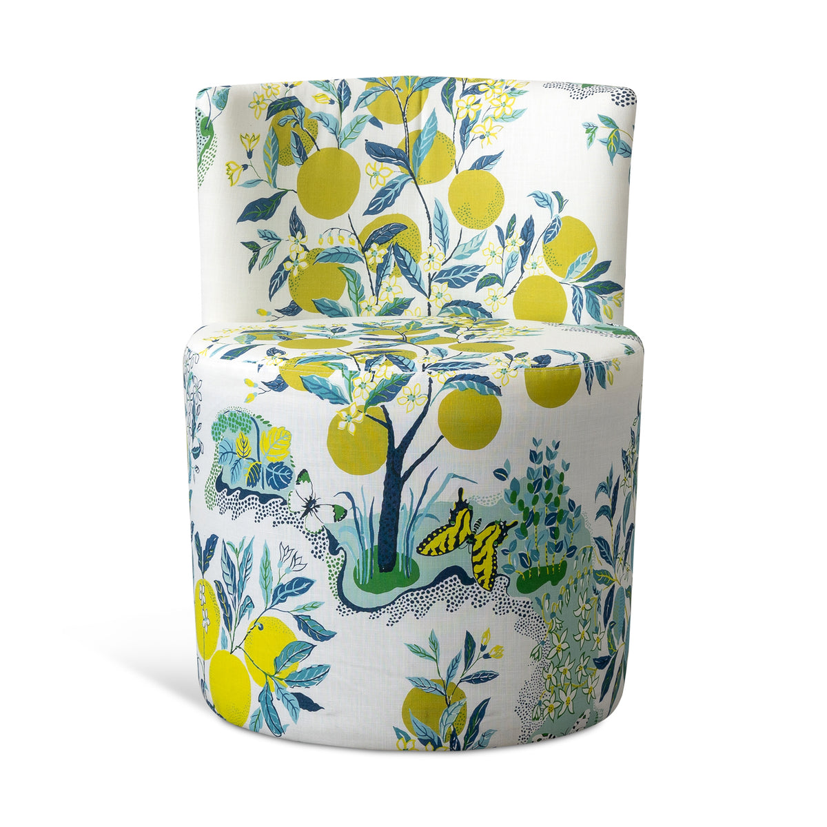 Bali Outdoor Swivel Chair in Citrus Garden Pool Eleish Van Breems Home