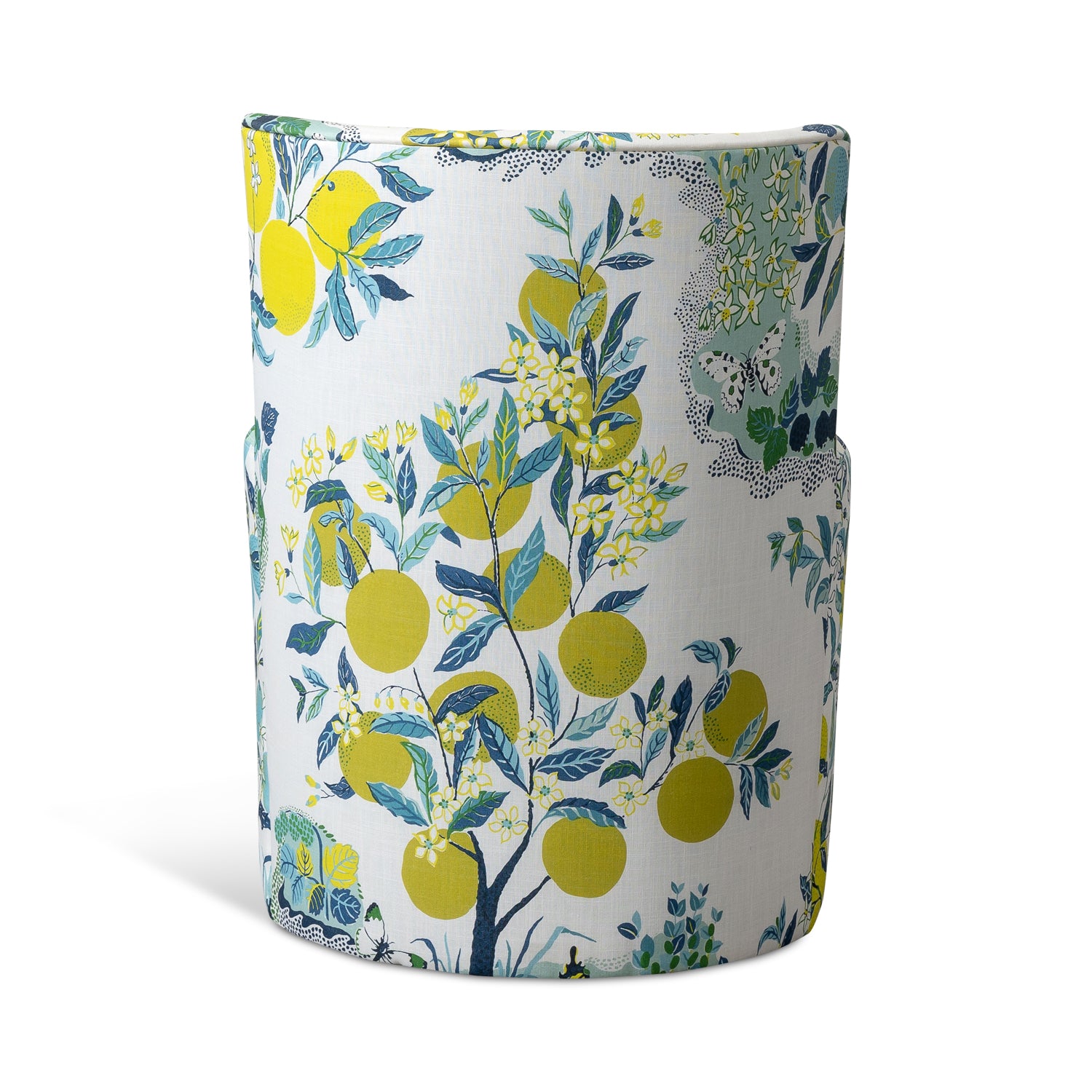 Bali Outdoor Swivel Chair in Citrus Garden Pool Eleish Van Breems Home