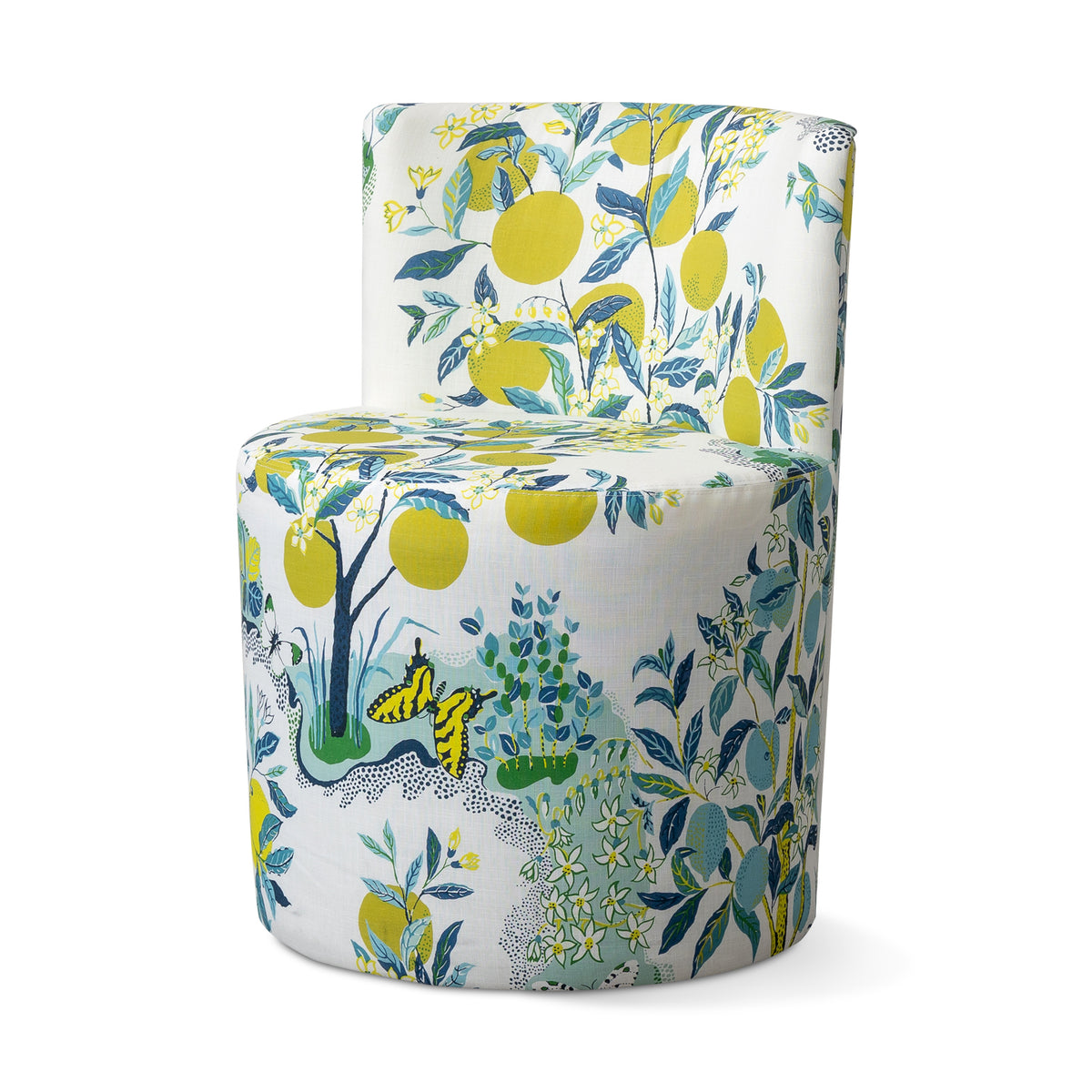 Bali Outdoor Swivel Chair in Citrus Garden Pool Eleish Van Breems Home