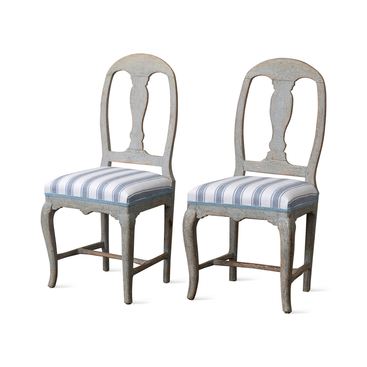 Pair of Swedish Gustavian Side Chairs, Early 19th Century Eleish Van Breems Home