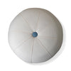 Seabrook Medicine Ball Ottoman in Fresno Alabaster Button in Davenport Blue