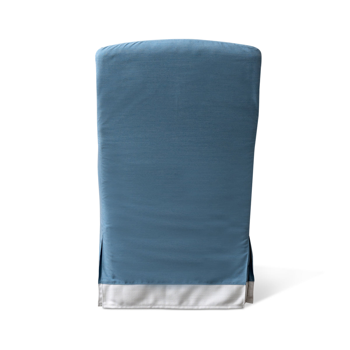 Mimosa Outdoor Dining Chair in Davenport Blue with Banding Eleish Van Breems Home