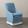 Mimosa Outdoor Dining Chair in Davenport Blue with Banding