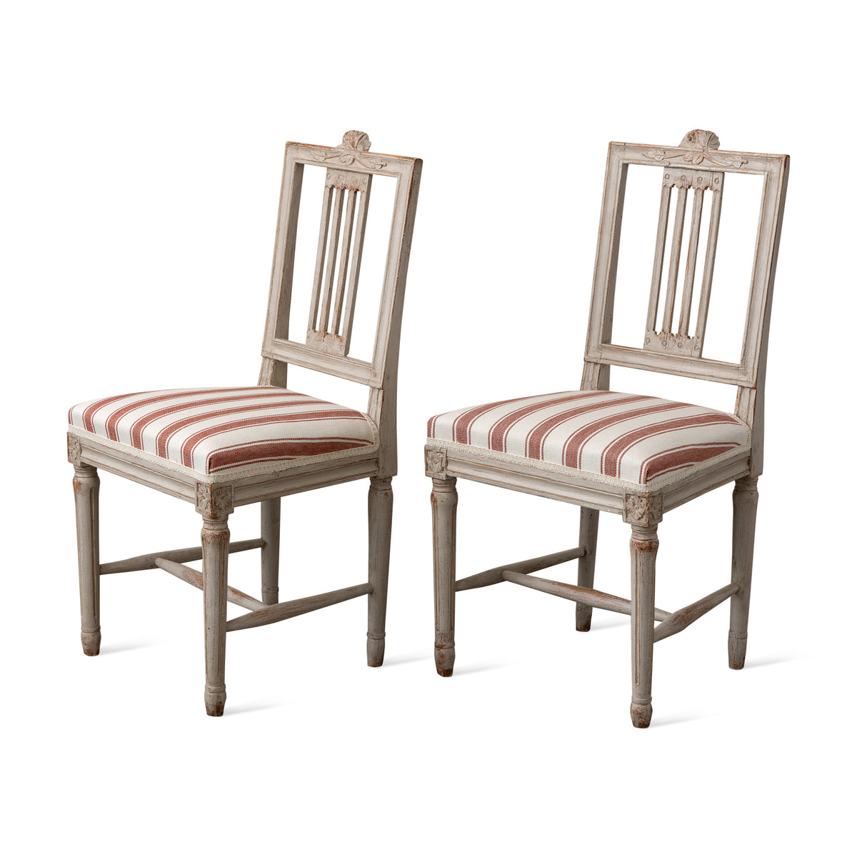 Pair of Swedish Gustavian Side Chairs, Early 19th Century Eleish Van Breems Home