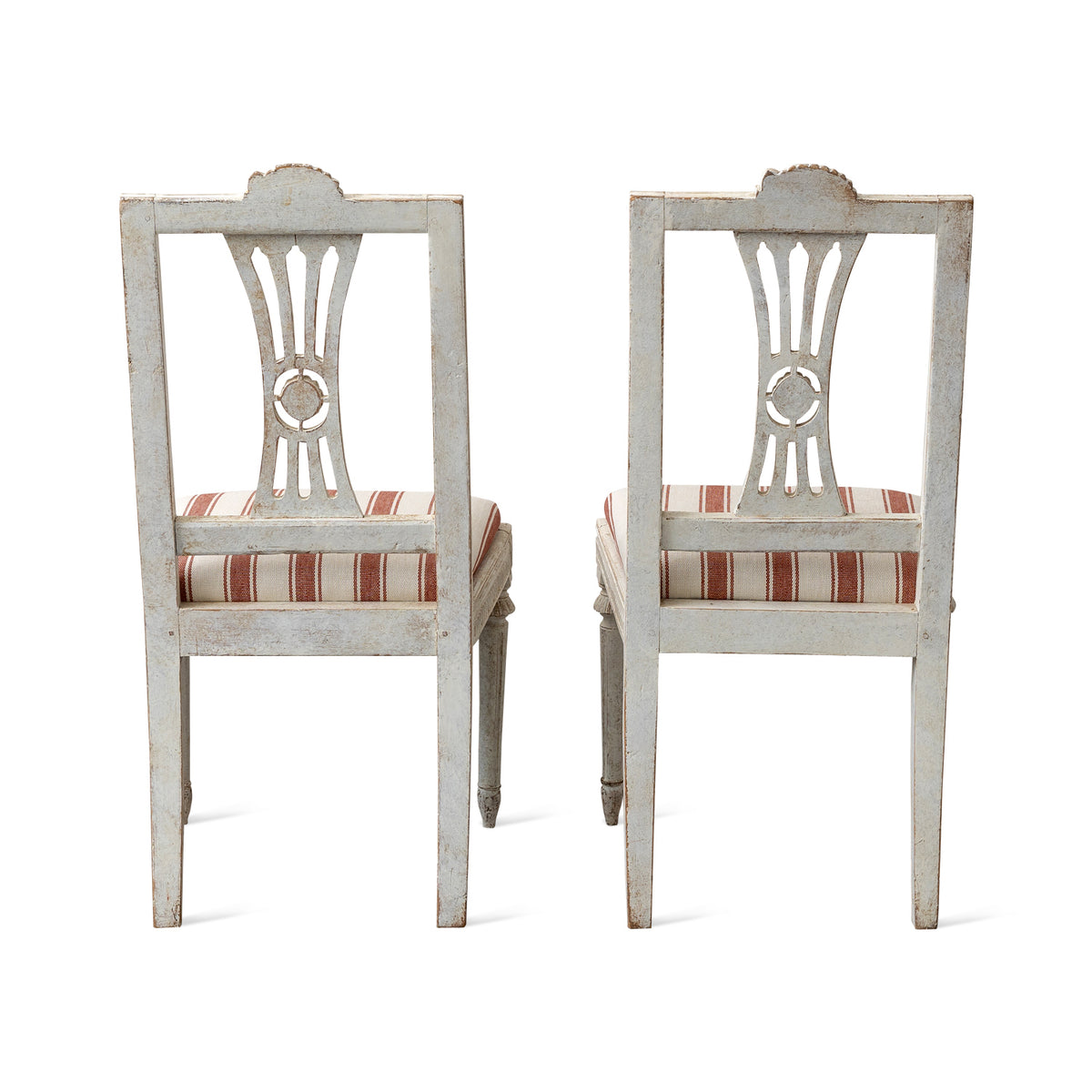 Pair of Swedish Gustavian Style Side Chairs, Late 19th Century Eleish Van Breems Home