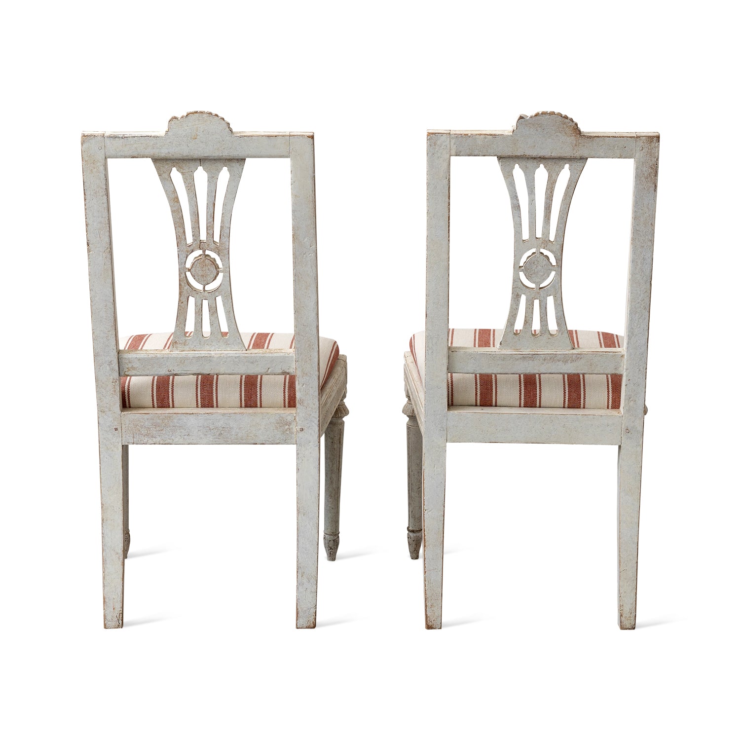 Pair of Swedish Gustavian Style Side Chairs, Late 19th Century Eleish Van Breems Home