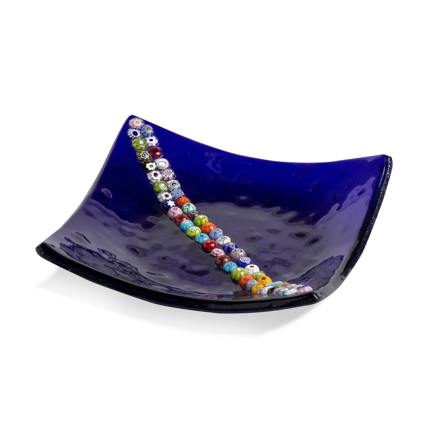 Murano Blue Glass Tray Eleish Van Breems Home
