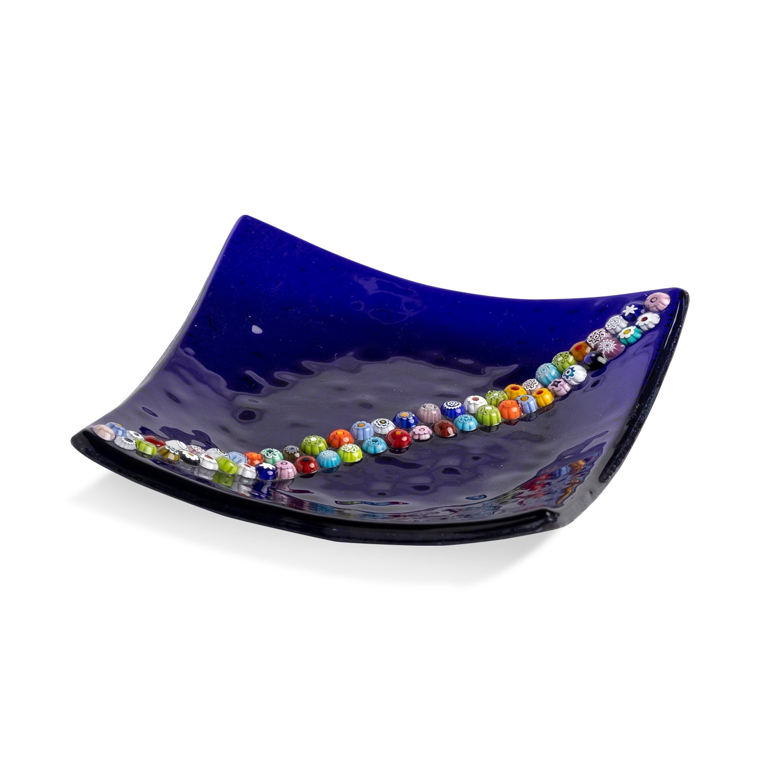 Murano Blue Glass Tray Eleish Van Breems Home