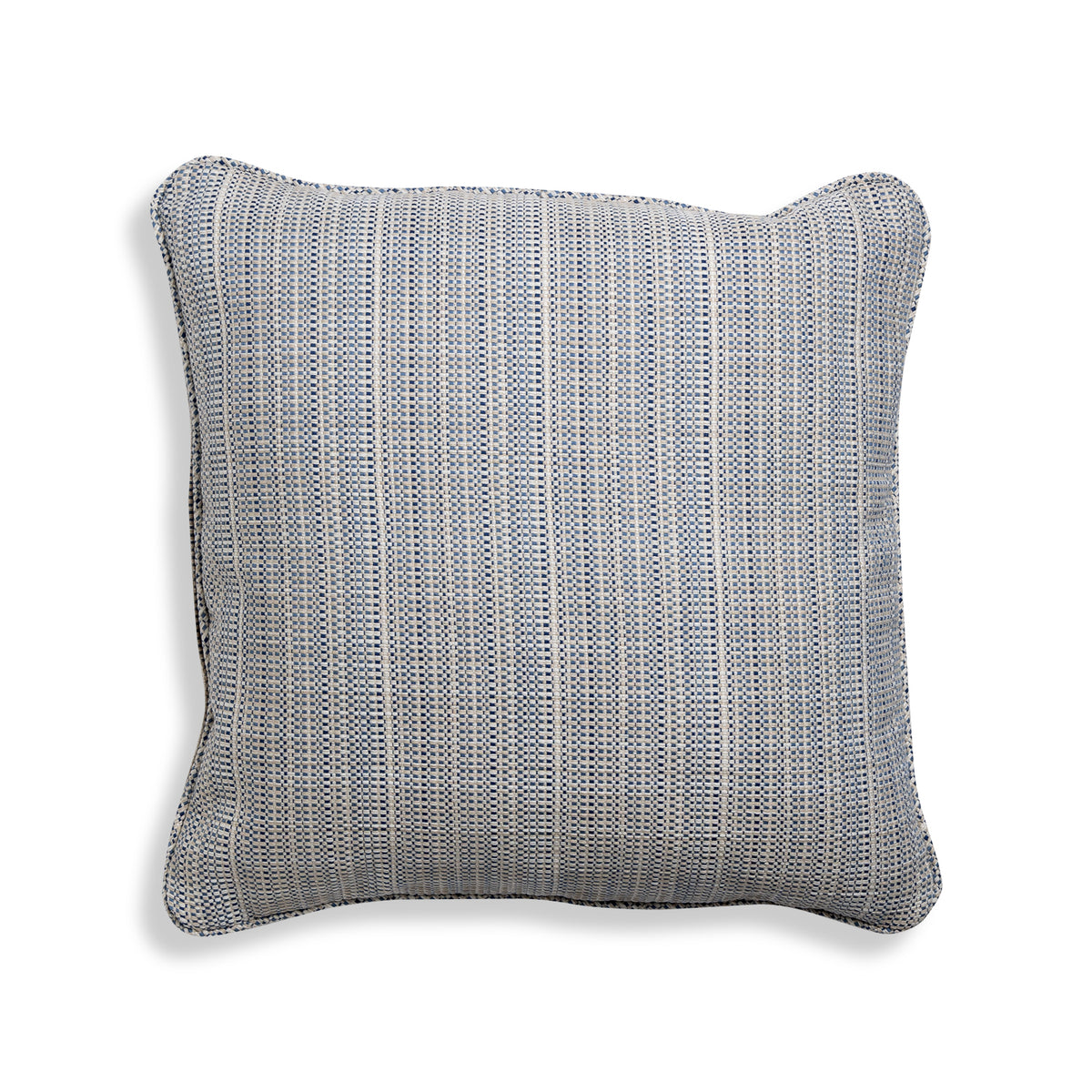 Outdoor Pillow Houseboat Navy Bluebird Self Welt 20x20 Eleish Van Breems Home