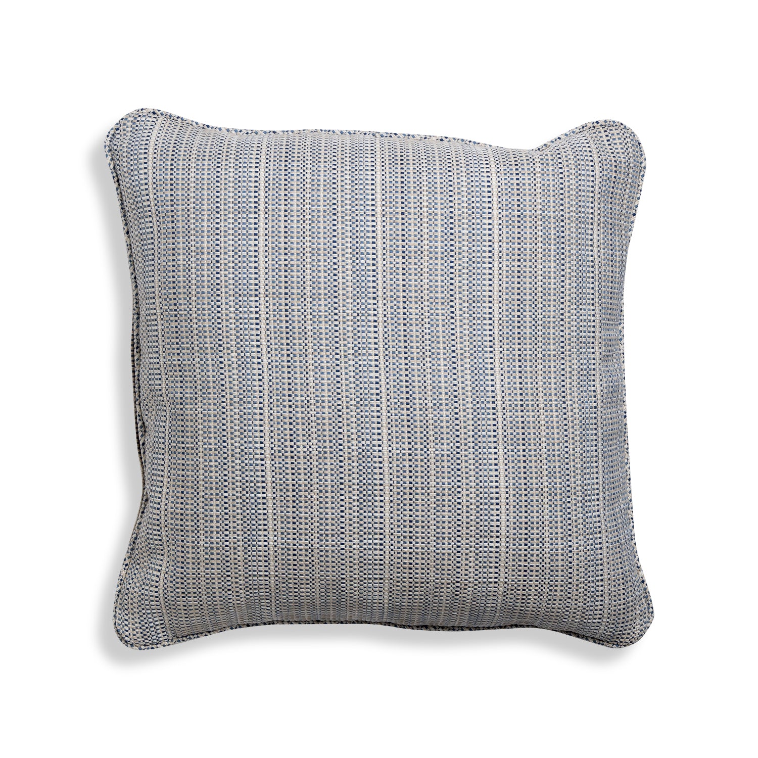 Outdoor Pillow Houseboat Navy Bluebird Self Welt 20x20 Eleish Van Breems Home