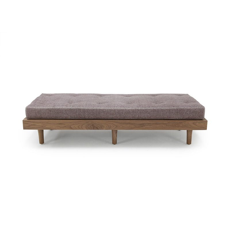 Elly Rectangular Ottoman in Nobuk Charcoal Eleish Van Breems Home