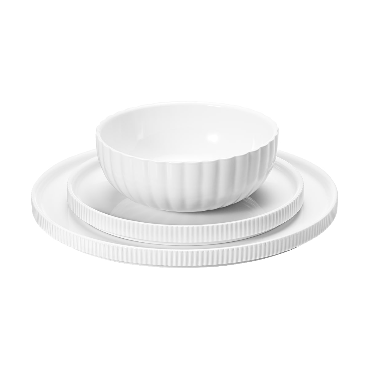 Georg Jensen Bernadotte 3 Piece Dinnerware Set